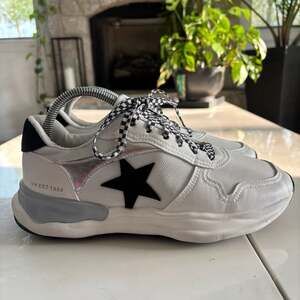 Vintage Havana Cloud White Black Checkered Star Sneakers Women's Size 9
